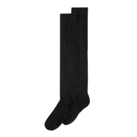 Terry Sock Knee High 1 U Black