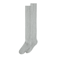 Terry Sock Knee High 1 U Heather Gray