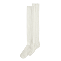 Terry Sock Knee High 1 U Ivory