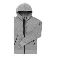 Zipped Hoodie 2 W Grey