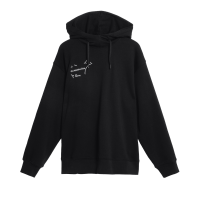 Graphic Club Hoodie Black | White M