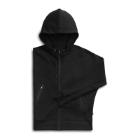 Zipped Hoodie 2 W Black